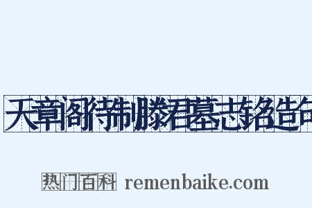 天章阁待制滕君墓志铭造句是什么意思的图片